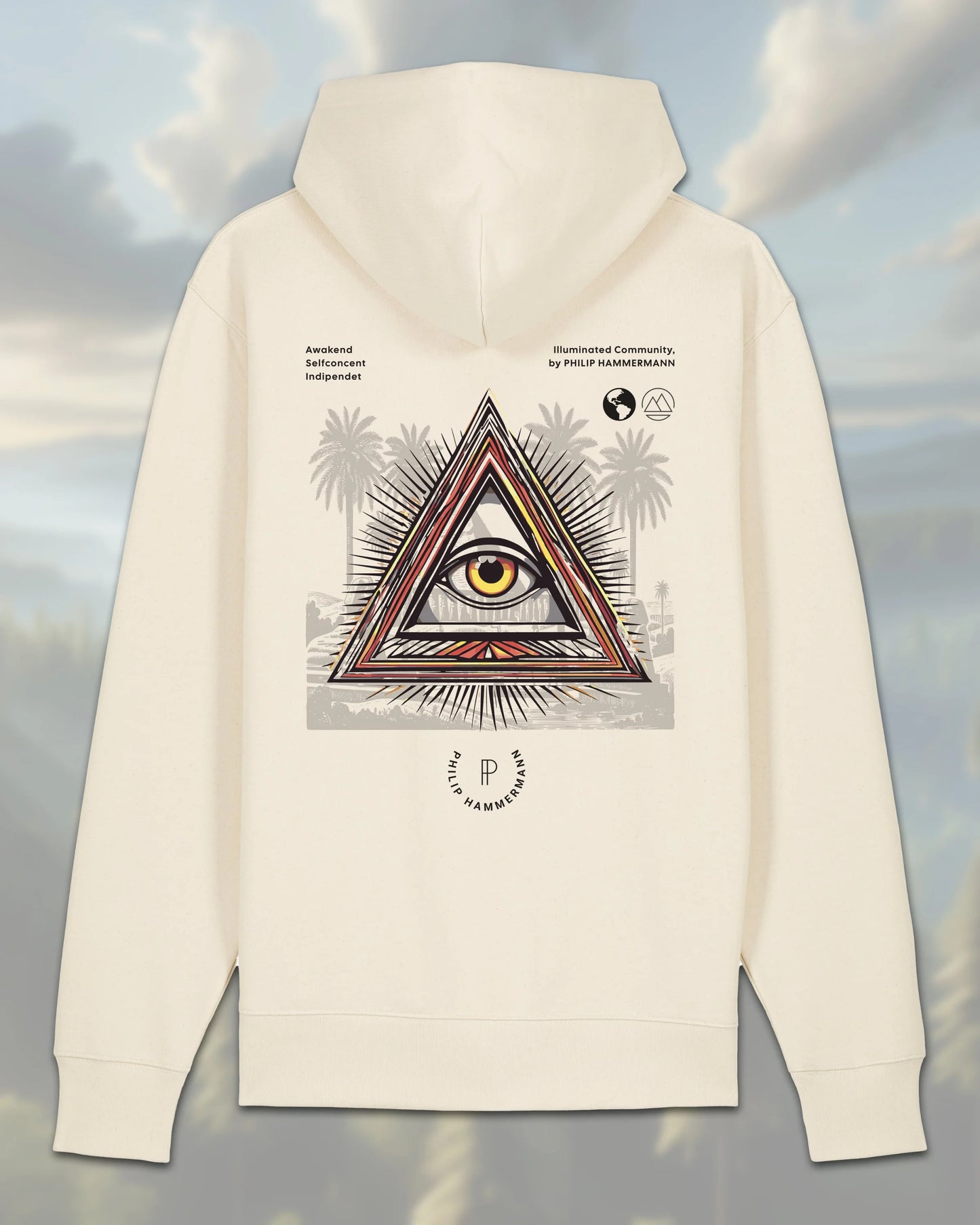 Fleece Hoodie | Auge der Vorsehung | Designer - Hoodies