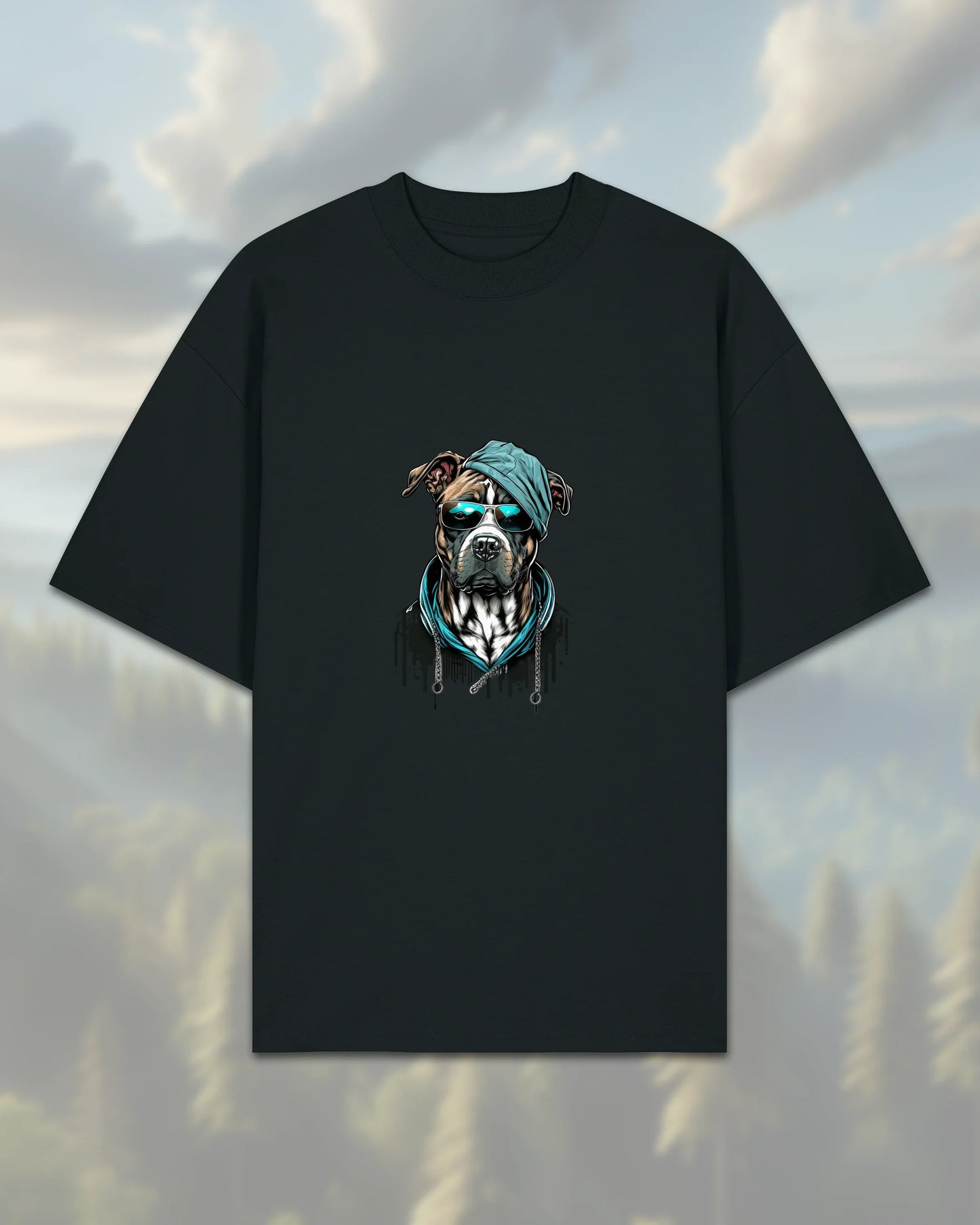 Oversize T-Shirt | Dog in Costume - Black / XXS - Shirts