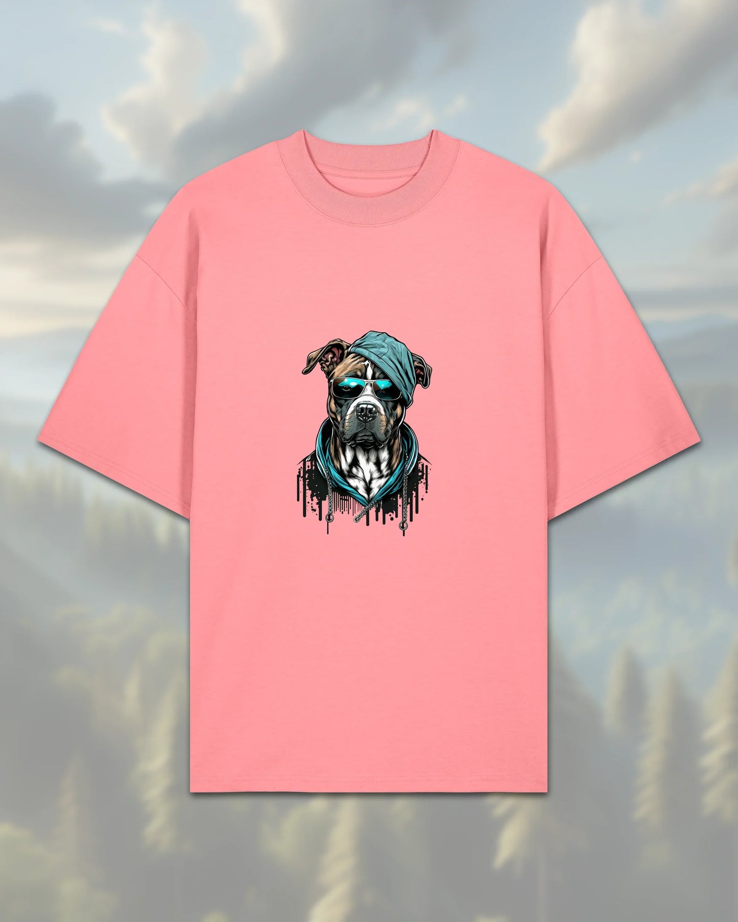 Oversize T-Shirt | Dog in Costume - Pink Joy / XXS - Shirts