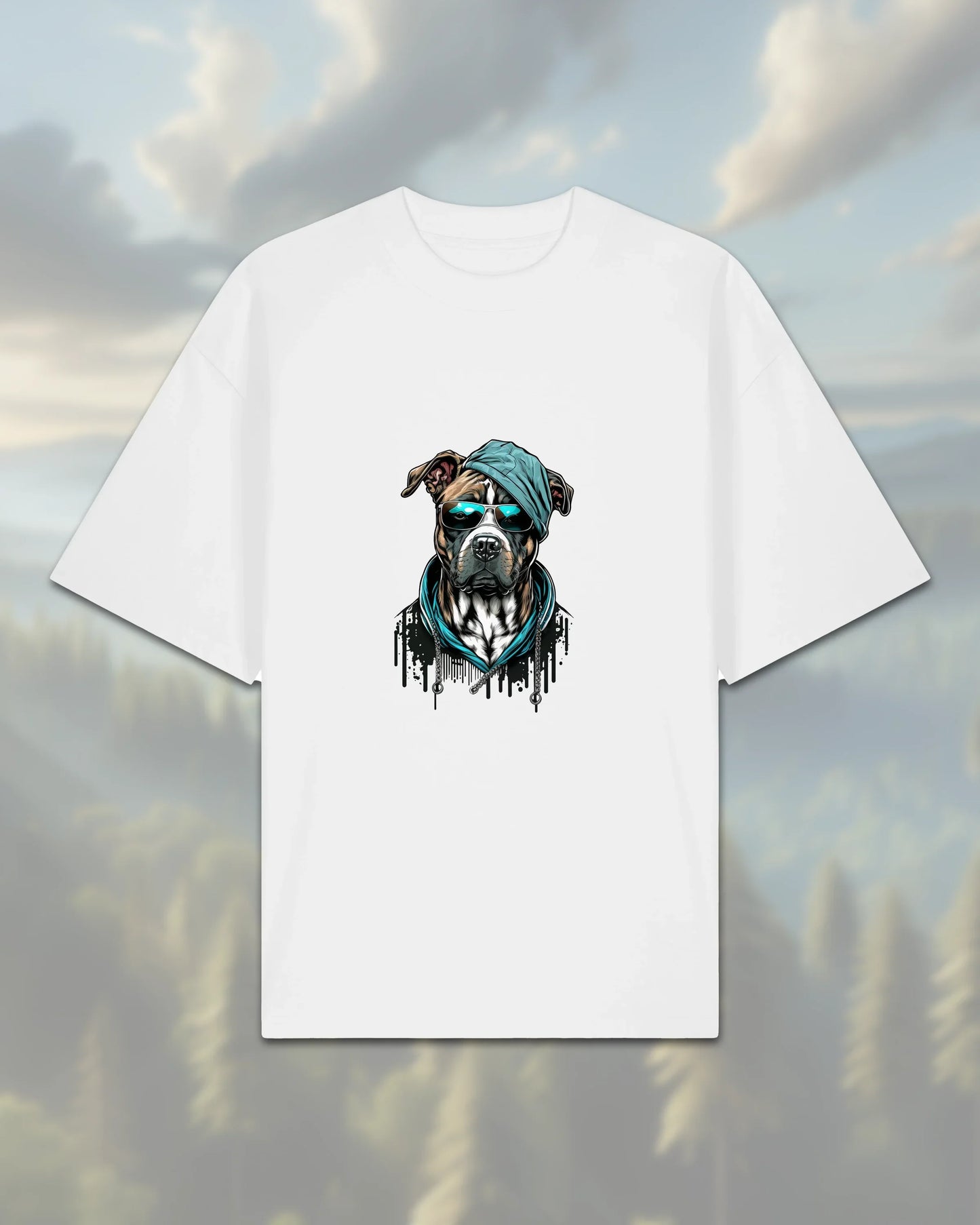 Oversize T-Shirt | Dog in Costume - White / XXS - Shirts