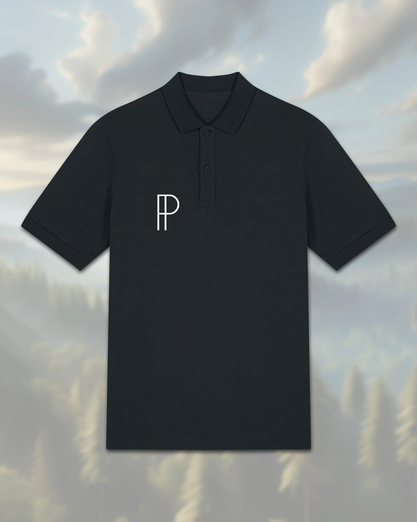 Poloshirt aus Bio-Baumwolle Schwarz - Shirts