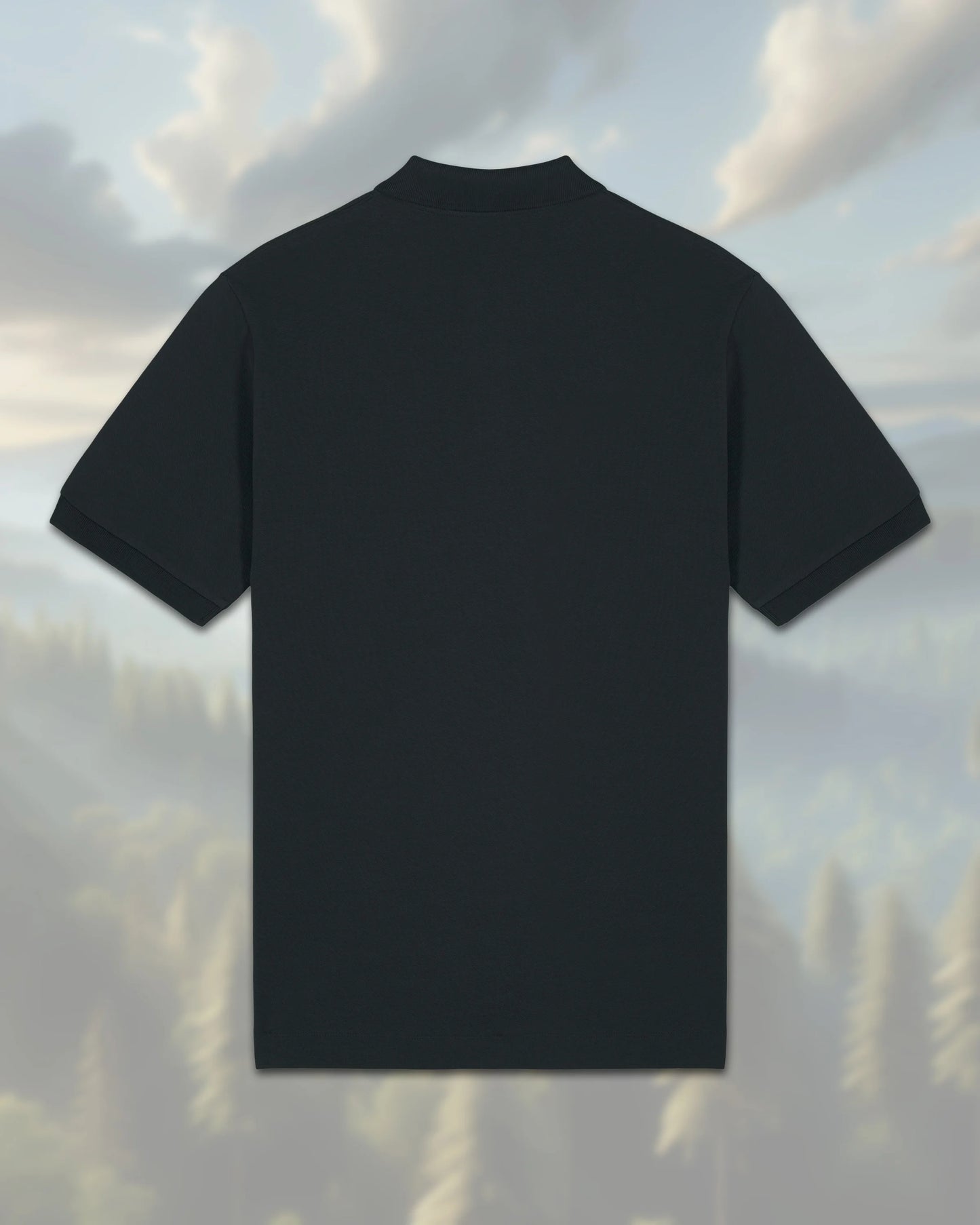 Poloshirt aus Bio-Baumwolle Schwarz - Shirts
