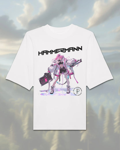Oversize T-Shirt | Anime White Front | Designer - Shirts