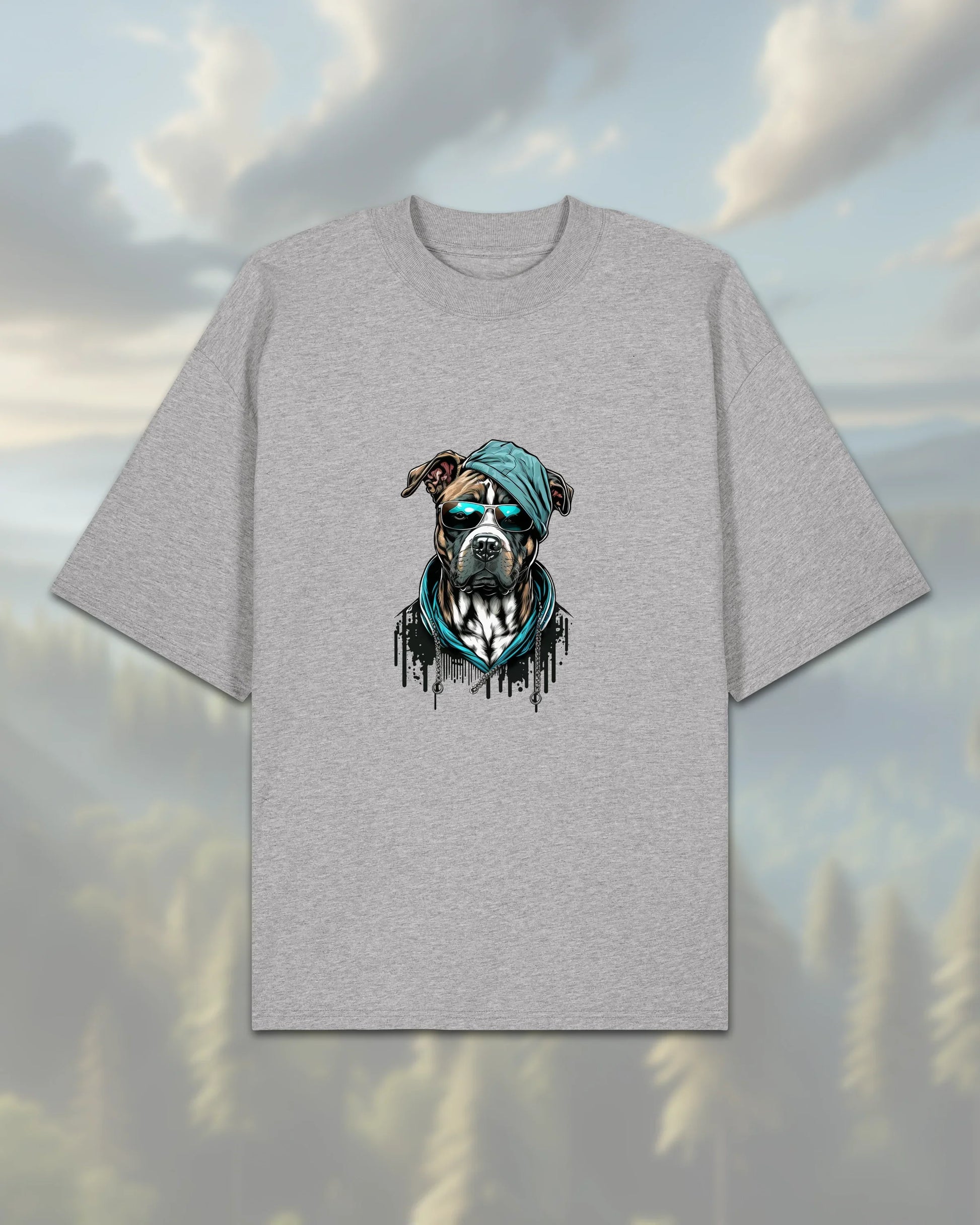 Oversize T-Shirt | Dog in Costume - Heather-Grey / XXS - Shirts