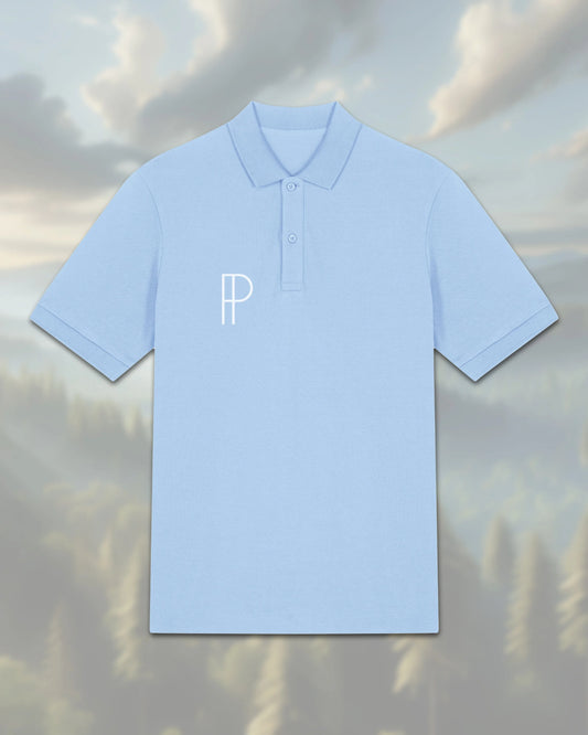 Poloshirt aus Bio-Baumwolle Blau - Shirts