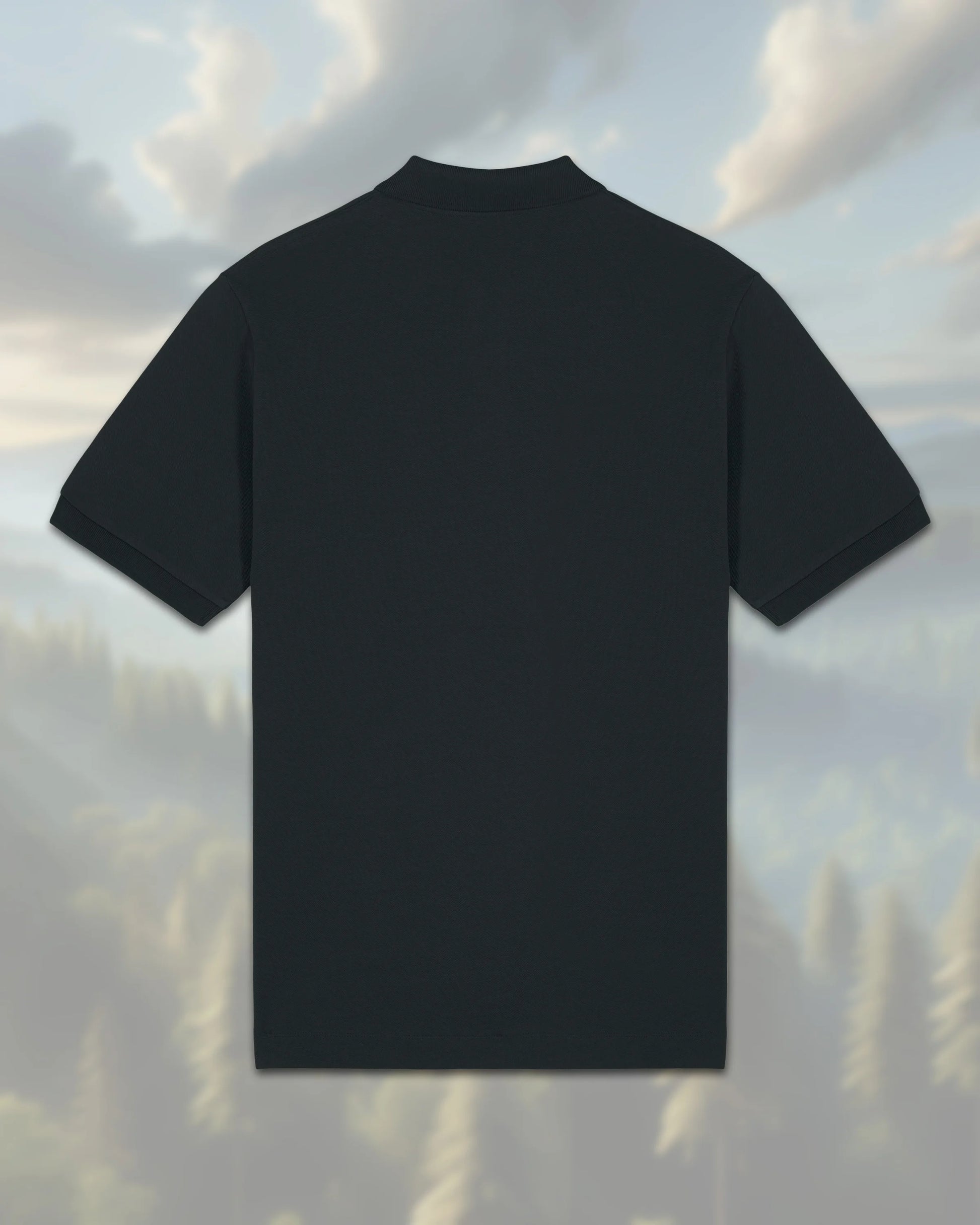 Poloshirt aus Bio-Baumwolle Schwarz - Shirts