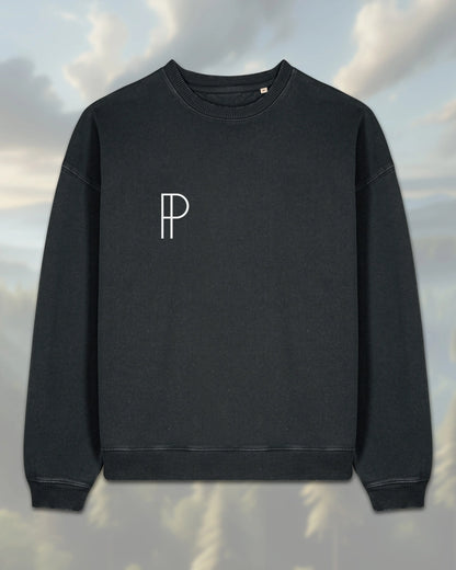 Vintage Sweatshirt Oversize Schwarz - Sweatshirts